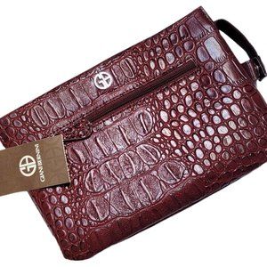 GIANI BERNINI NEW and NEVER USED Convertible Wristlet Faux Crocodile Leather